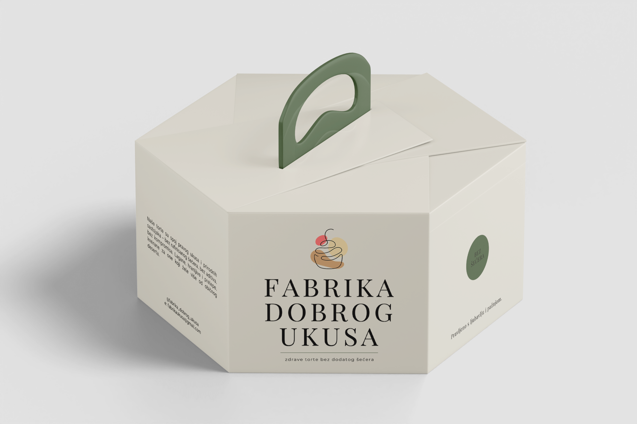 fabrika ukusa torte torta kivi print kutije za torte karton
